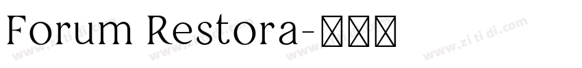 Forum Restora字体转换